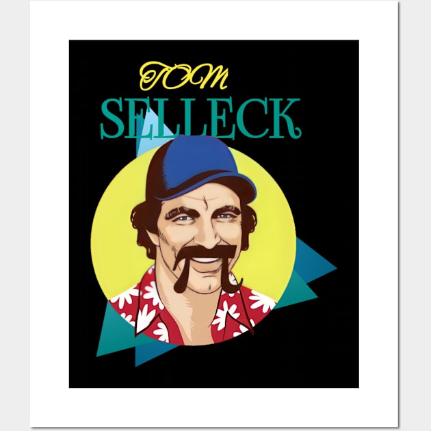 Tom selleck t-shirt Wall Art by Takurs